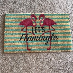 Flamingo door mat